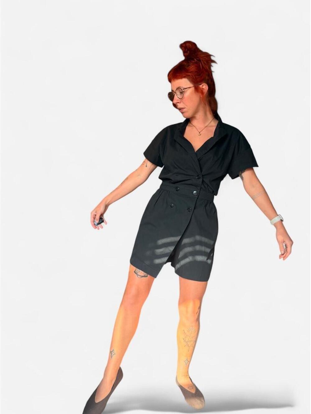 Maeve Women's Black Playsuit-romper